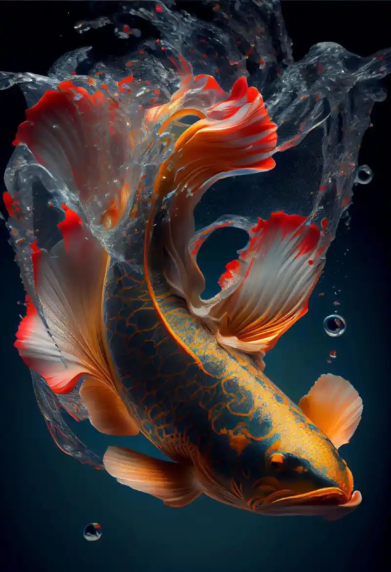 鱼跃龙门,锦鲤会给大家带来好运的#手机壁纸 #图文伙伴计划  - 抖音