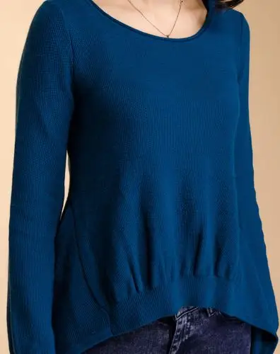 [ 艾金诺 ] 湖蓝色韩版帅气感套衫毛衣