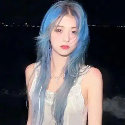 蓝色系女头_女生头像_我要个性网