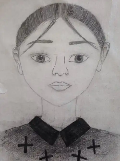 七年级学生自画像作品