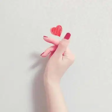 比心头像手势 高清好看用来表白的手势比心图片头像