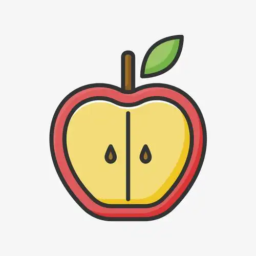 关键词 : 红色,卡通,手绘,线稿,苹果,切开,卡通插画,水果