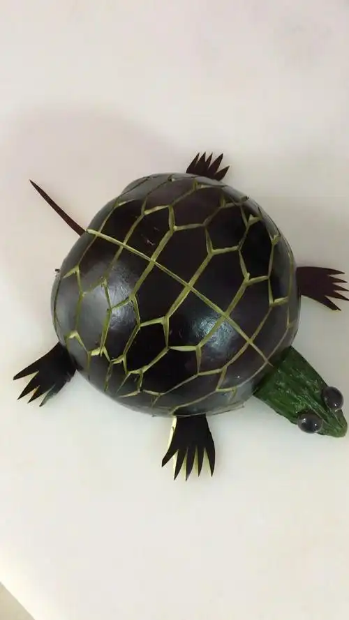 在家没事给茄子做个造型