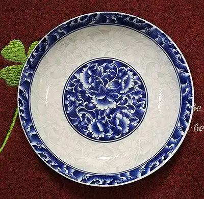 8寸青花瓷陶瓷盘子