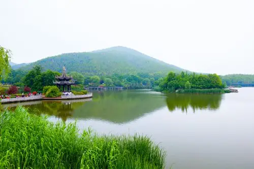 江苏省无锡市家兴市西渚镇云湖风景区风光一角