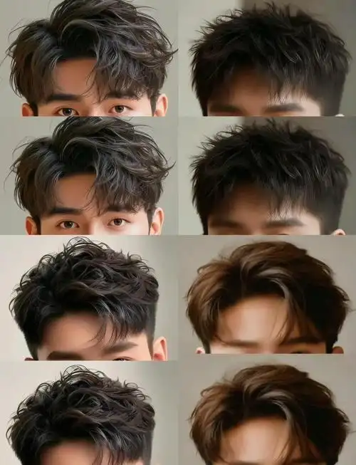 男生气垫烫 #短发法式卷 
2024全网都在热搜的男士烫发发型