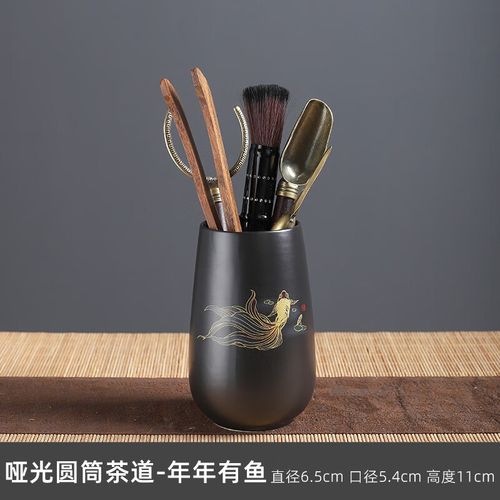 茶道六君子套装6件全套功夫茶具配件茶夹茶针茶勺养壶笔泡茶工具 款式