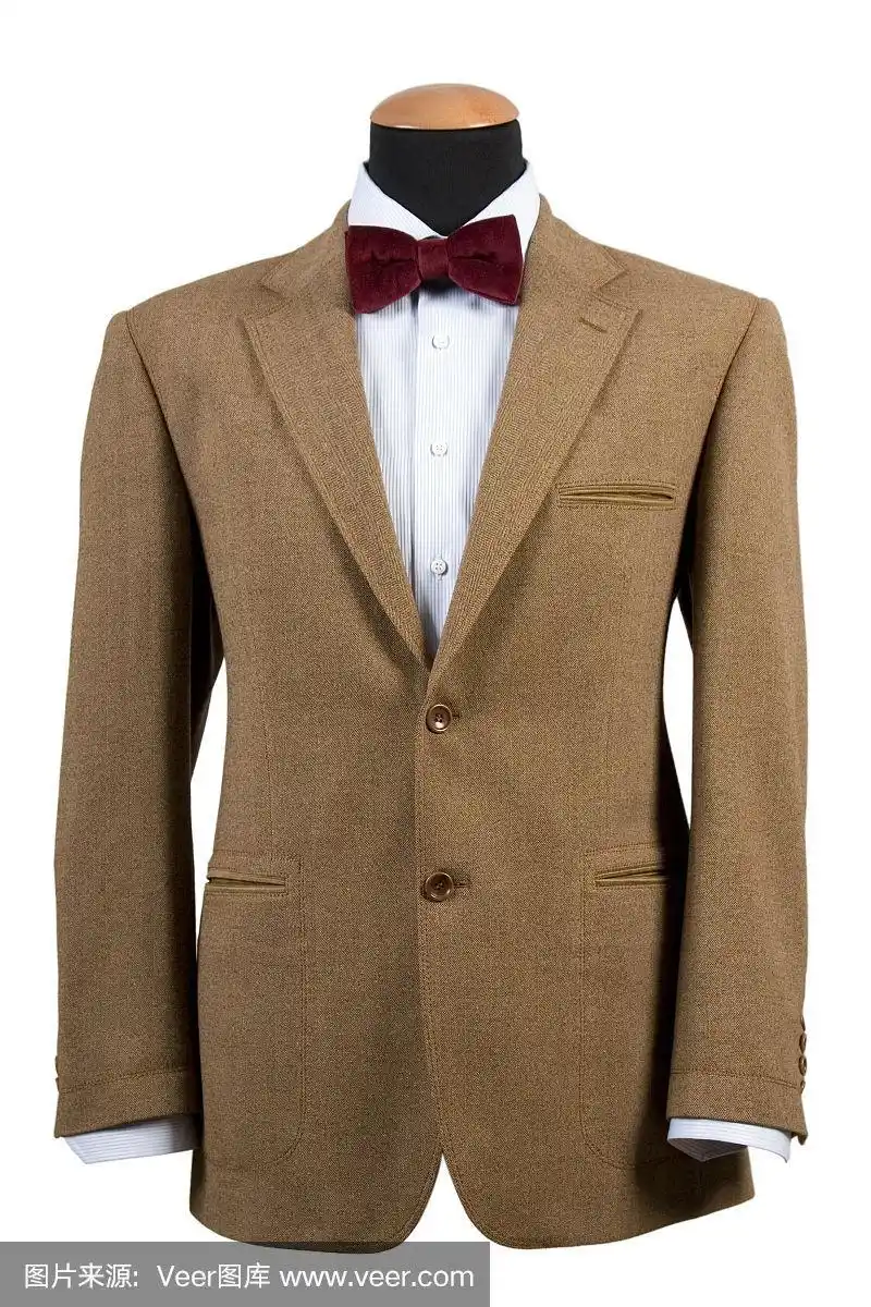 优雅的棕色西装