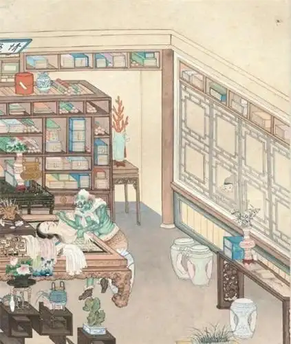 清朝一幅女鬼图,放大10倍后,你看她在做什么?网友:越看越诡异_美女