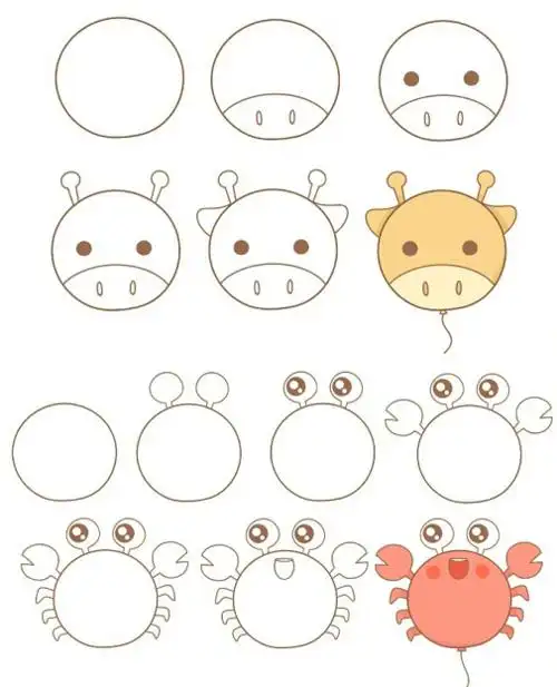 可爱的小动物简笔画孩子也能轻松掌握