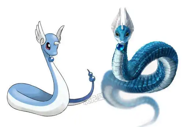 神奇宝贝"真实画风":裂空座变绿色长龙超帅气,固拉多太震撼了!