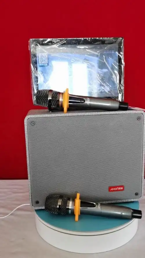 夏新a08背包视频音响,雷石点歌系统 安卓系统,配置双无线麦克,64g内存