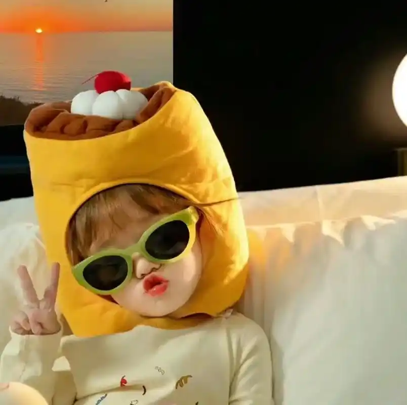戴墨镜的小孩头像可爱 - 抖音