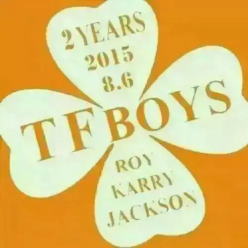 tfboys两周年应援头像橙海