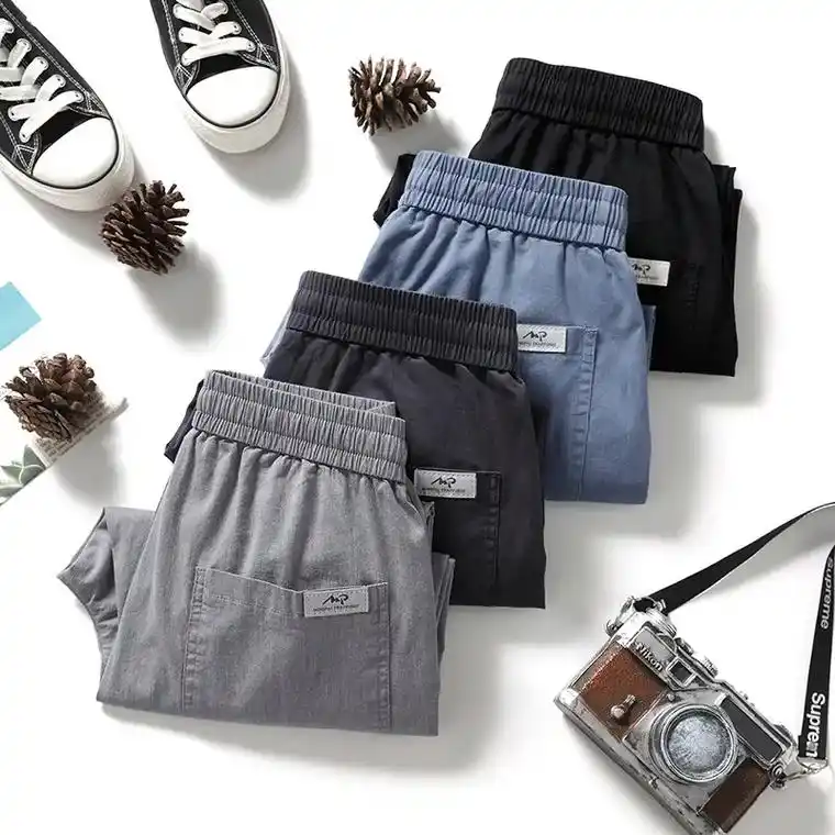 舒适束脚休闲裤.#图文掘金计划 夏天必备的一款男士休闲裤,垂 - 抖音