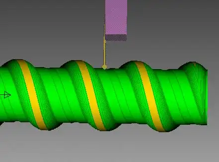 螺纹都是圆弧螺距55怎么做