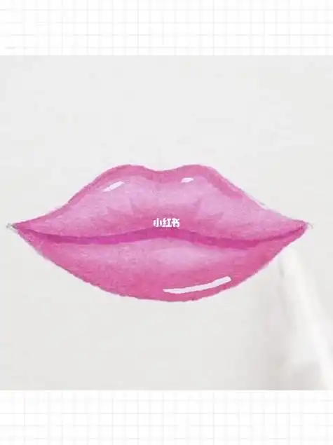 嘴唇怎么画简笔画 画一个张大嘴巴的女孩人物嘴唇彩铅绘画技法步骤图