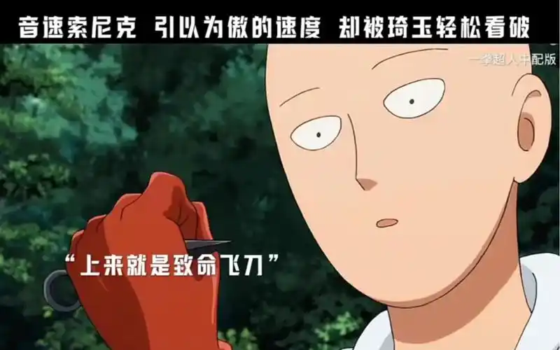 一拳超人 索尼克引以为傲的速度,却被琦玉轻松识破