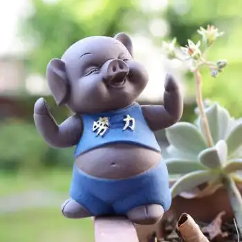 办公室摆件桌面创意装饰摆件工艺品现代简约个性萌萌可爱小猪摆件