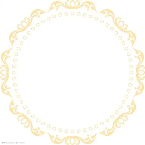 圆形花纹样式纹理边框图片-图行天下图库