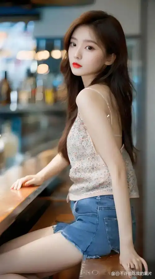 她白皙水嫩的皮肤散发着诱人的光泽,宛如贝壳般的细腻.