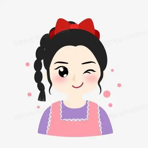 本作品全称为《卡通女孩眨眼调皮表情头像元素》使用adobe