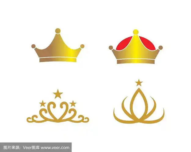 皇冠标志图标矢量插图