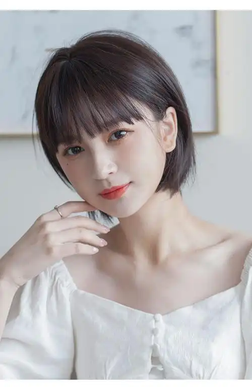 初恋头假发女短发 日系网红帅气中性自然少女圆脸学生头全头套