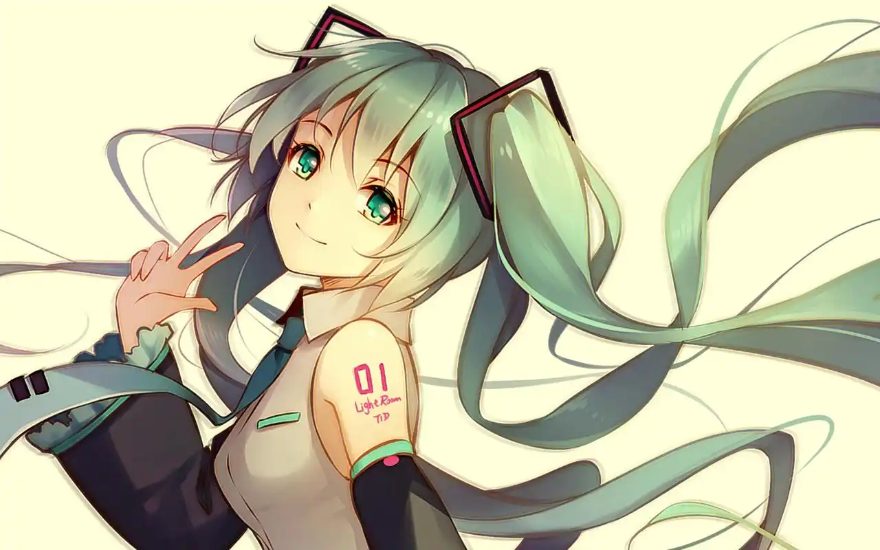 初音未来甜美动人桌面壁纸