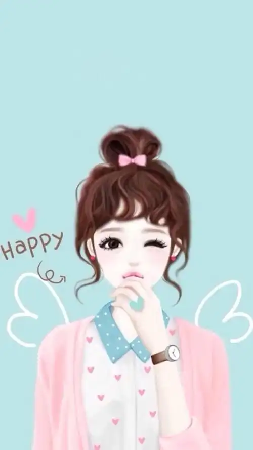 手绘插画动漫可爱经典个性萌萌哒摄影街拍简约时尚唯美图片大全套图