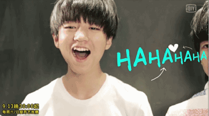 tfboysgif王俊凯gif大笑gif可爱gif