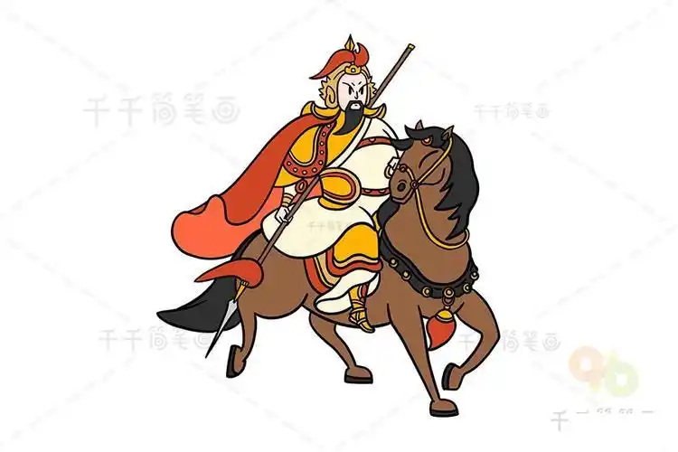 唐太宗李世民简笔画步骤古代将军简笔画步骤政治家 唐太宗简笔画动漫