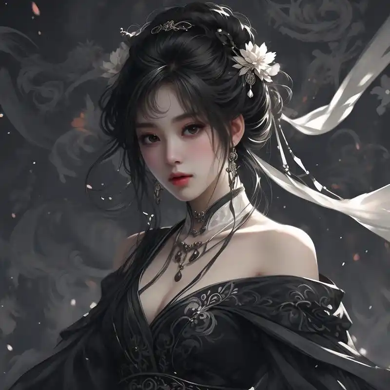 暗黑系御姐古风头像 探索黑暗与优雅的交融,御姐范儿的古风头像来啦!