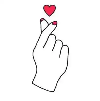 爱心简笔画手