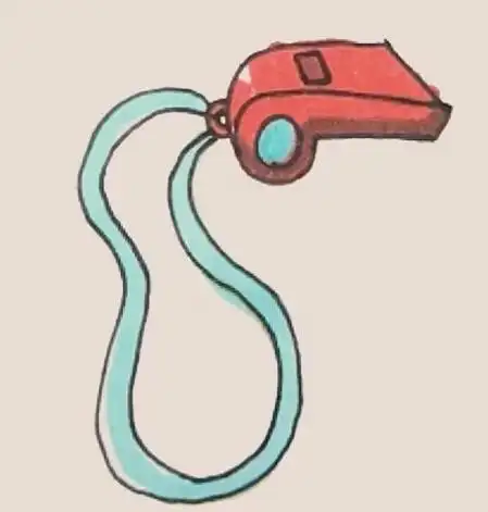 6像口哨简笔画步骤图片,简笔画图片