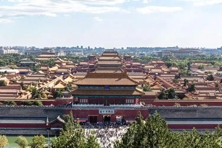 俯瞰,北京故宫,全景