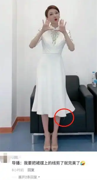 央视主持龙洋晒跳舞视频为答谢观众花式比心裙摆处线头太抢镜