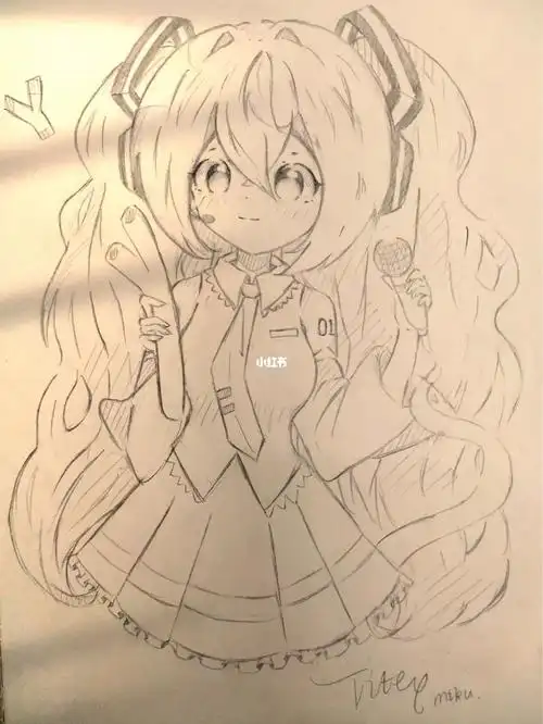 废物灰  #画画日常  #miku  #初音ミク