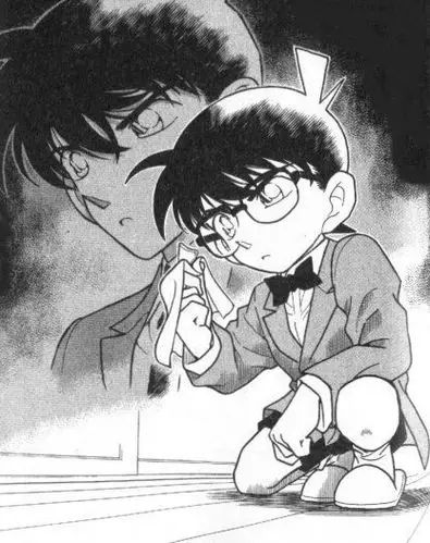 求名侦探柯南黑白版的图片,例如