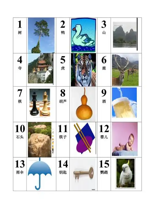 记忆数字编码图片表