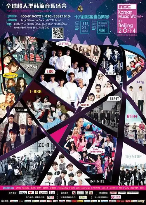 韩国音乐波鸟巢演唱会海报.