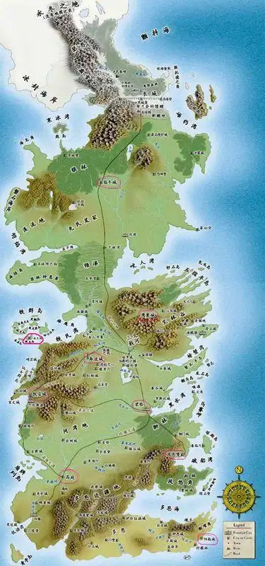 权利游戏七国地图