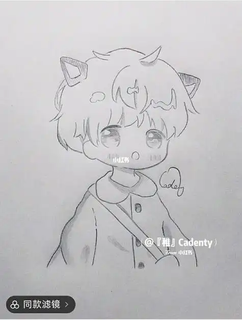 画帅气小哥哥的手小哥哥简笔画图片原创各种小哥哥简笔画一组帅气十足