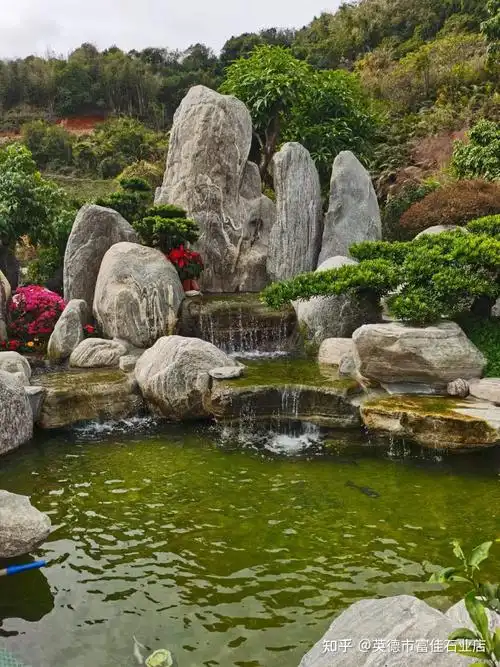 泰山石驳岸假山案例造景,庭院景观工程园艺石 - 知乎