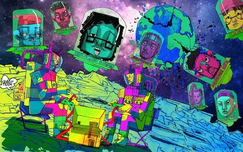 hiphop音乐人撞地球