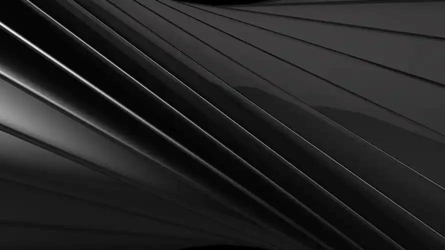 几何技术黑色光泽和银色金属条纹抽象运动背景股票视频土耳其,4k