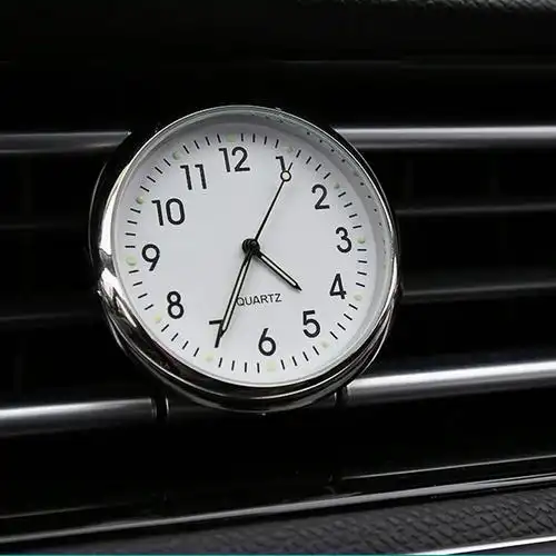 精选好货车载时钟汽车石英表仪表台钟表出风口时钟装饰标车内饰电子钟