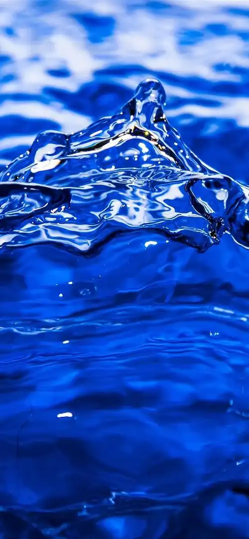 水飞溅瞬间,蓝色 1080x1920 iphone 8/7/6/6s plus 壁纸,图片,背景