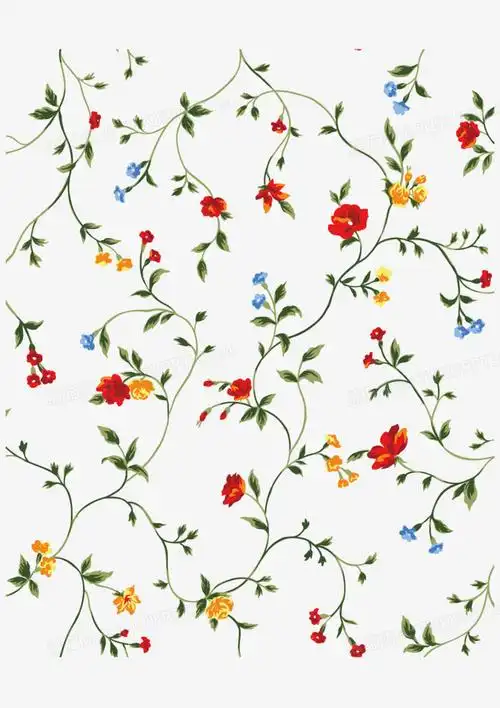 粉色复古小碎花图案服装