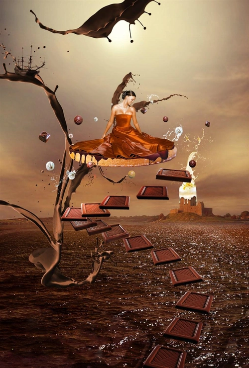 巧克力创意海报 - 当图网